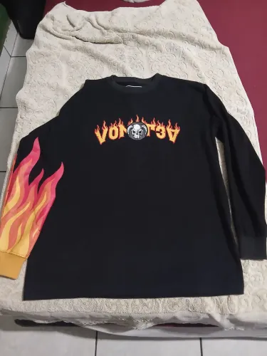 camiseta manga longa vomit3d exclusiva one piece luffy ace tam m .alt 72cm larg 50cm