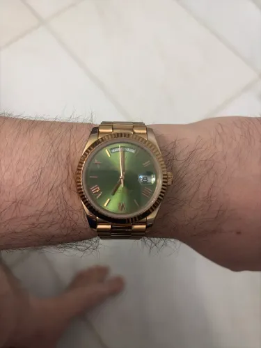 Rolex Day Date- Olive Green