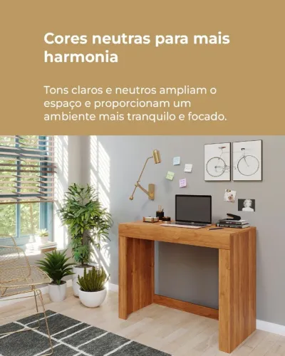 *Escrivaninha Permóbili Cleo com Gaveta