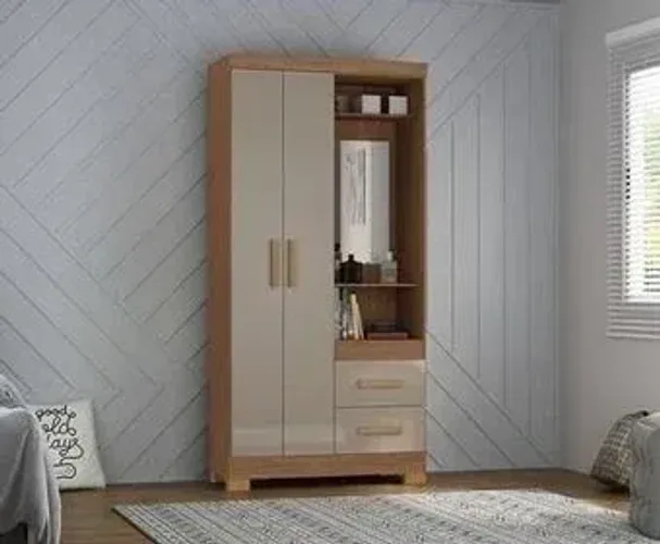Guarda Roupa 2 Portas 2 Gavetas - Oferta!