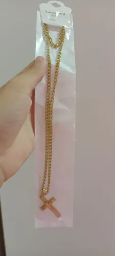 Cordão dourado inoxidável
