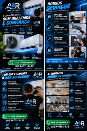 Instalação e Manutenção de Ar-Condicionado | A&R Soluções