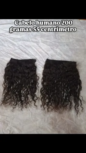 Cabelo humano 2 telas 200 gramas