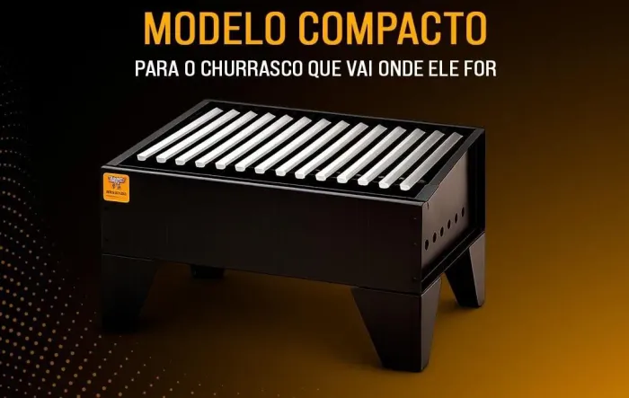 Churrasqueira Mini Parrilla - com refratário