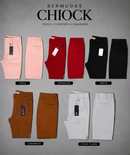 Bermudas esporte fino