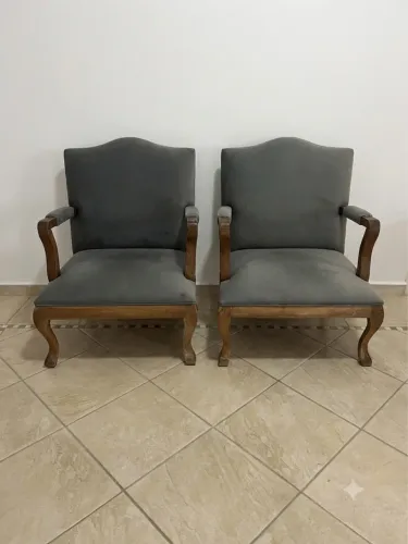 2 Poltronas madeira