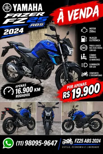 YAMAHA FZ25 ABS 2024 - Baixa km