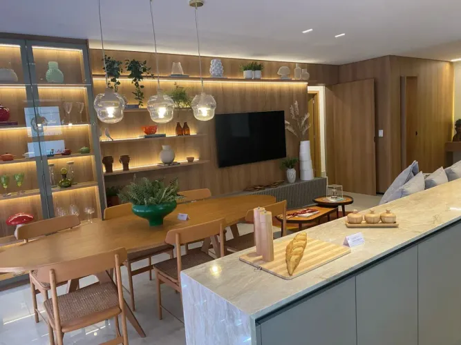 Apartamento, 135 m2, 3 suítes, Setor Oeste, praça do Sol, Shopping Bougainville, nunca hab