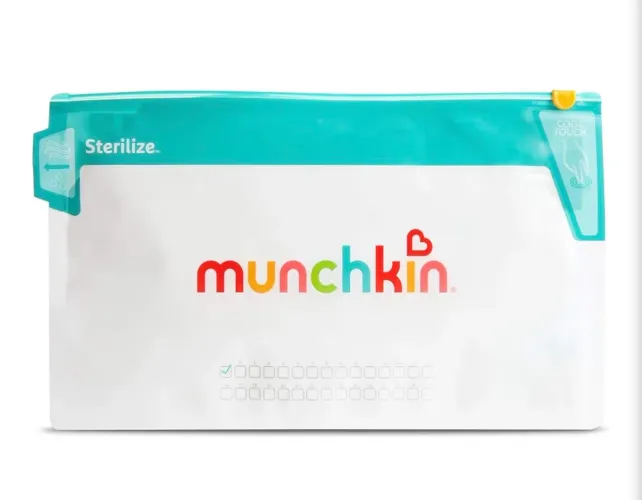 Munchkin, Bolsas De Esterilização De Mamadeira Microondas