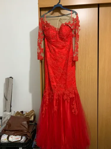 Vestido de Gala Vermelho Barato