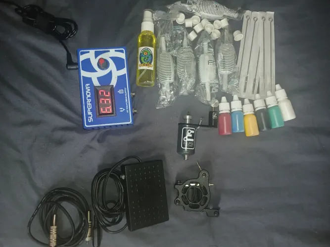 Kit máquina de tatuagem