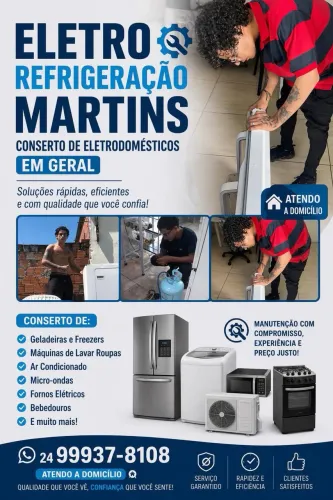 Consertos de ELETRODOMÉSTICOS EM GERAL. 