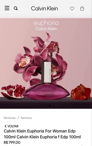 Euphoria Calvin Klein Eau de Parfum - Perfume Feminino 100ml