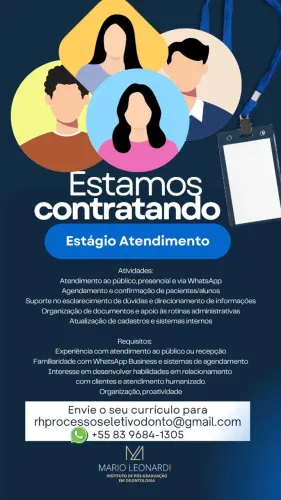 VAGA - Estágio Atendimento