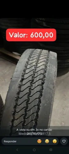 Pneus novos 215/75 r17.5 e 235/75 r 17.5