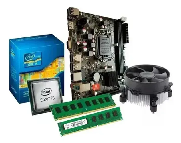 Kit Upgrade Intel I5 3470 Placa H61 16GB DDR3 + Fonte 500W 80plus + SSD 120GB Kingston Com