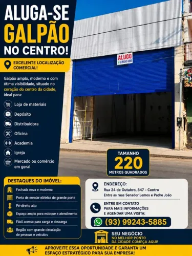 Galpão Novo Excelente Localização