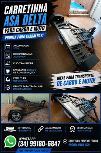 Vende carretinha asa delta