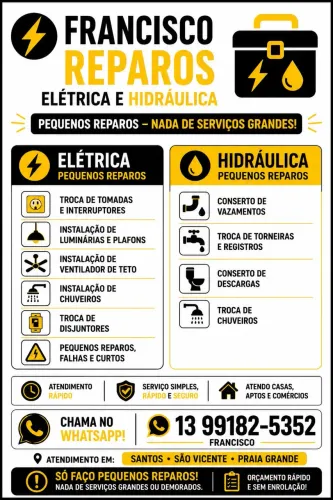 Elétrica e Hidráulica, Pequenos Reparos
