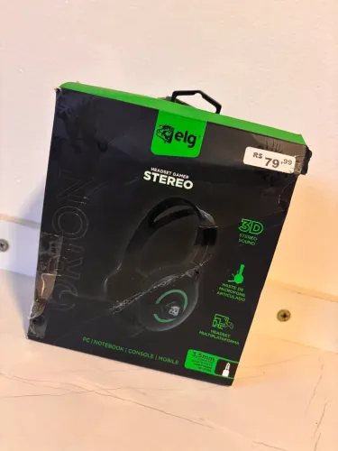 headset Novo com nota fiscal 