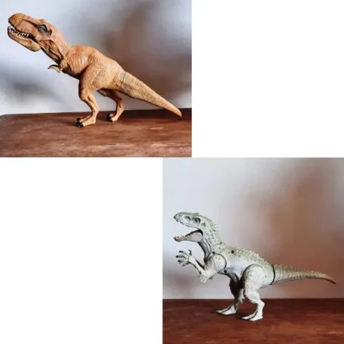 raridade hasbro 2015 indominus rex e t-rex oficial jurassic world