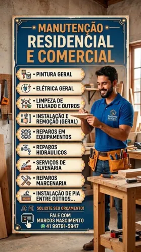 Manutenção geral para residência e empresa
