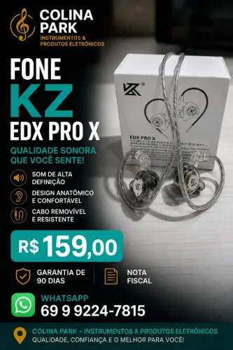 Fone EDX PRO X (Preto)