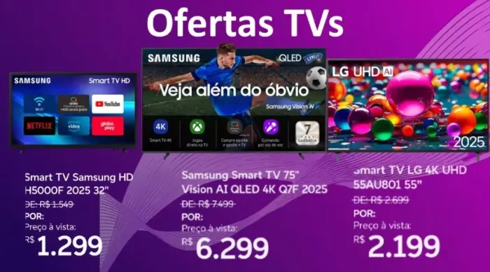 TV SAMSUNG 32" SMART NOVA DESCONTO INCRÍVEL