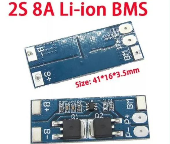 Bms P/ 2x Bateria 18650 Li-ion 3.7v  Proteção 2s  Arduino Automação Robotica COD-AM254 