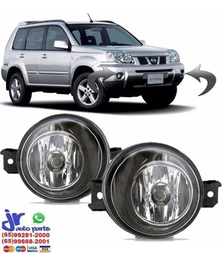 Kit Farol Milha Xtrail Ano 2005 2006 2007 2008 Auxiliar Neblina