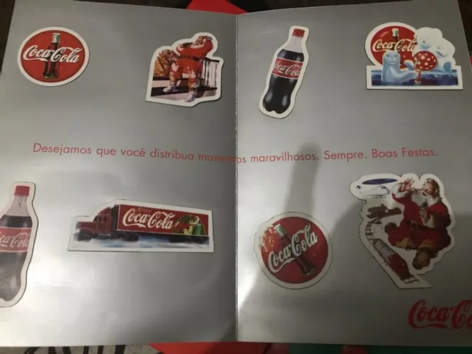 Coca-Cola p/Colecionador-Cartão de Natal Antigo