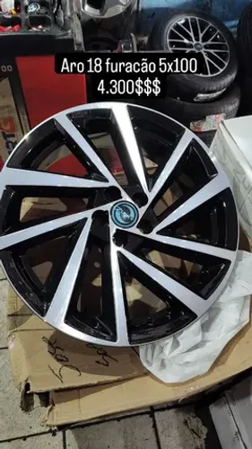 Aro 18 furacão 5x100 modelo r servem em 10 x sem juros<br>