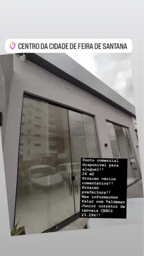 Ponto comercial para alugar centro da cidade de Feira de Santana
