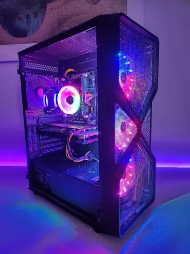 PC Gamer Redragon, Intel 20 Núcleos, X99, RX 580 8GB, 16GB Ram, SSD e RGB (Novo)