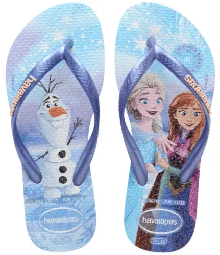 Chinelo Infantil Frozen Havaianas Feminino