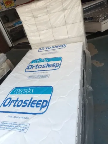 Colchão Ortosleep com Box e cabeceira
