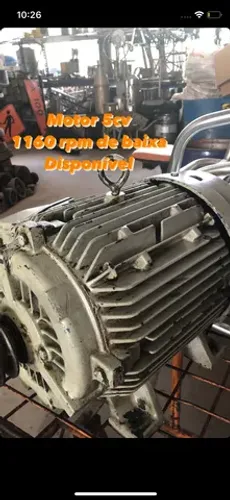 Motor 5 cv 1160 rpm  trifásico