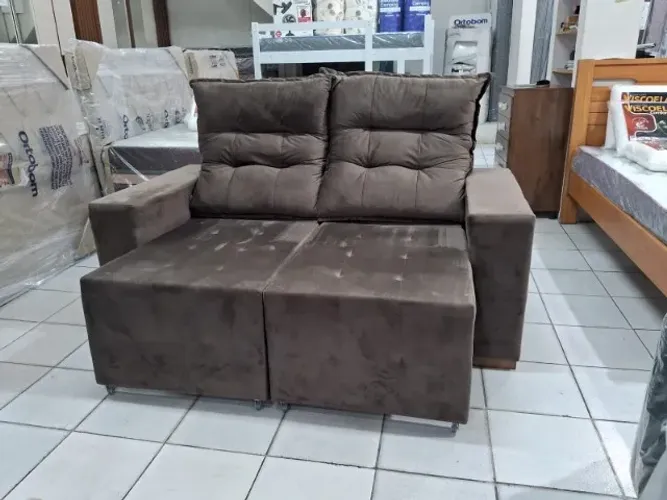 Sofá retrátil e reclinável ( Produto novo de loja em Promoção)10x 110