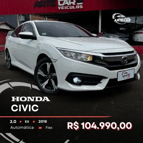 Honda Civic Sedan EX 2.0 Flex 16V Aut.4p 2018