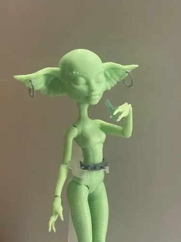 Greta Gremlin Skullector - Monster High Boneca Custom Base