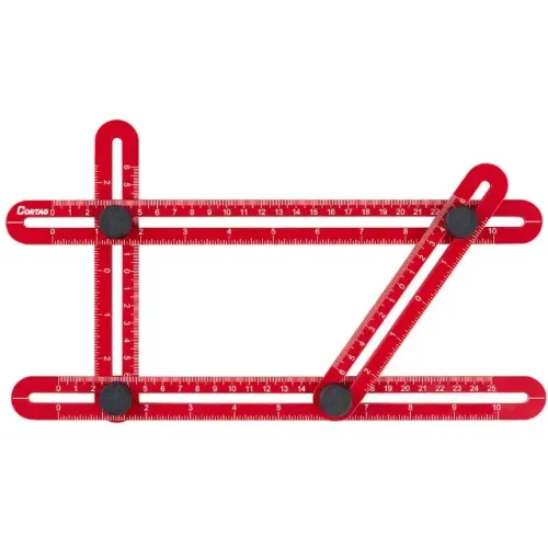 GABARITO ANGULAR MULTIFUNÇÃO PLÁSTICO - CORTAG