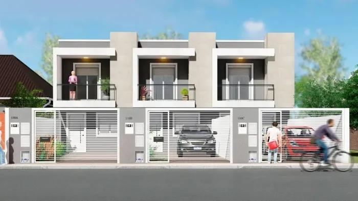 Sobrado para venda com 80 metros quadrados com 2 quartos em Morretes - Itapema - SC