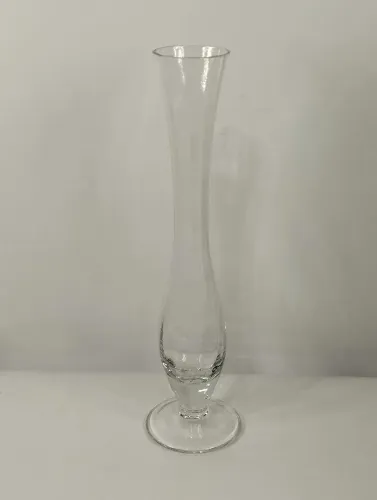 Vaso de vidro decorativo elegante