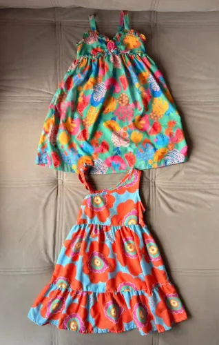Vestido infantil 1 ano - Alphabeto 2 vestidos