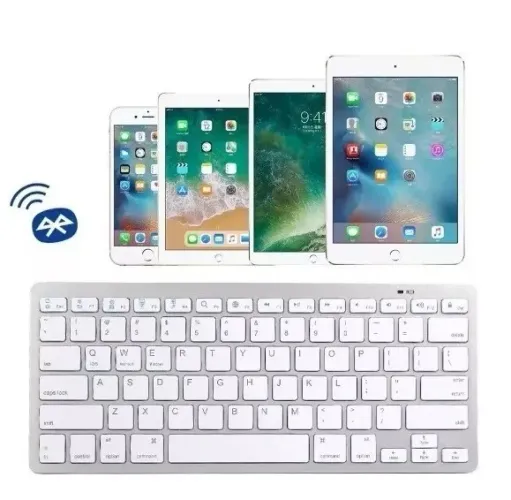Mini Teclado Bluetooth Tablet Mac Apple Ipad Windows Android, PC, Notebook