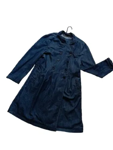 Casaco Jeans Feminino Longo
