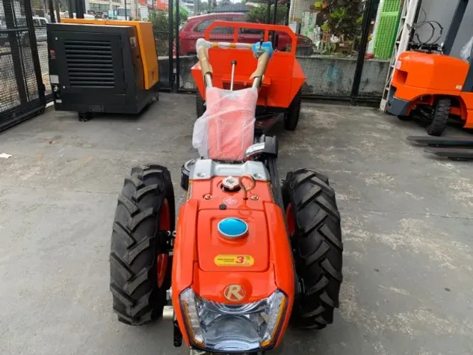 MICRO TRATOR DIESEL DE 14HP KUBOTA COM CARROÇA