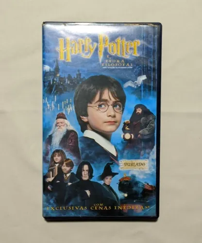 Fita VHS Filme Harry Potter e a Pedra Filosofal 