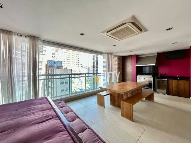 Apartamento com 2 suítes/Varanda Gourmet com Churrasqueira/3 vagas/Mobiliado - venda por R