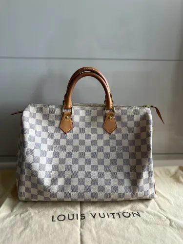 Bolsa Louis Vuitton Speedy 35 Damier azur